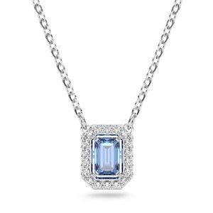 Millenia necklace
Octagon cut, Blue, Rhodium plated New